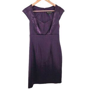 Connected Apparel Cap Sleeve Dress Size 6 Purple